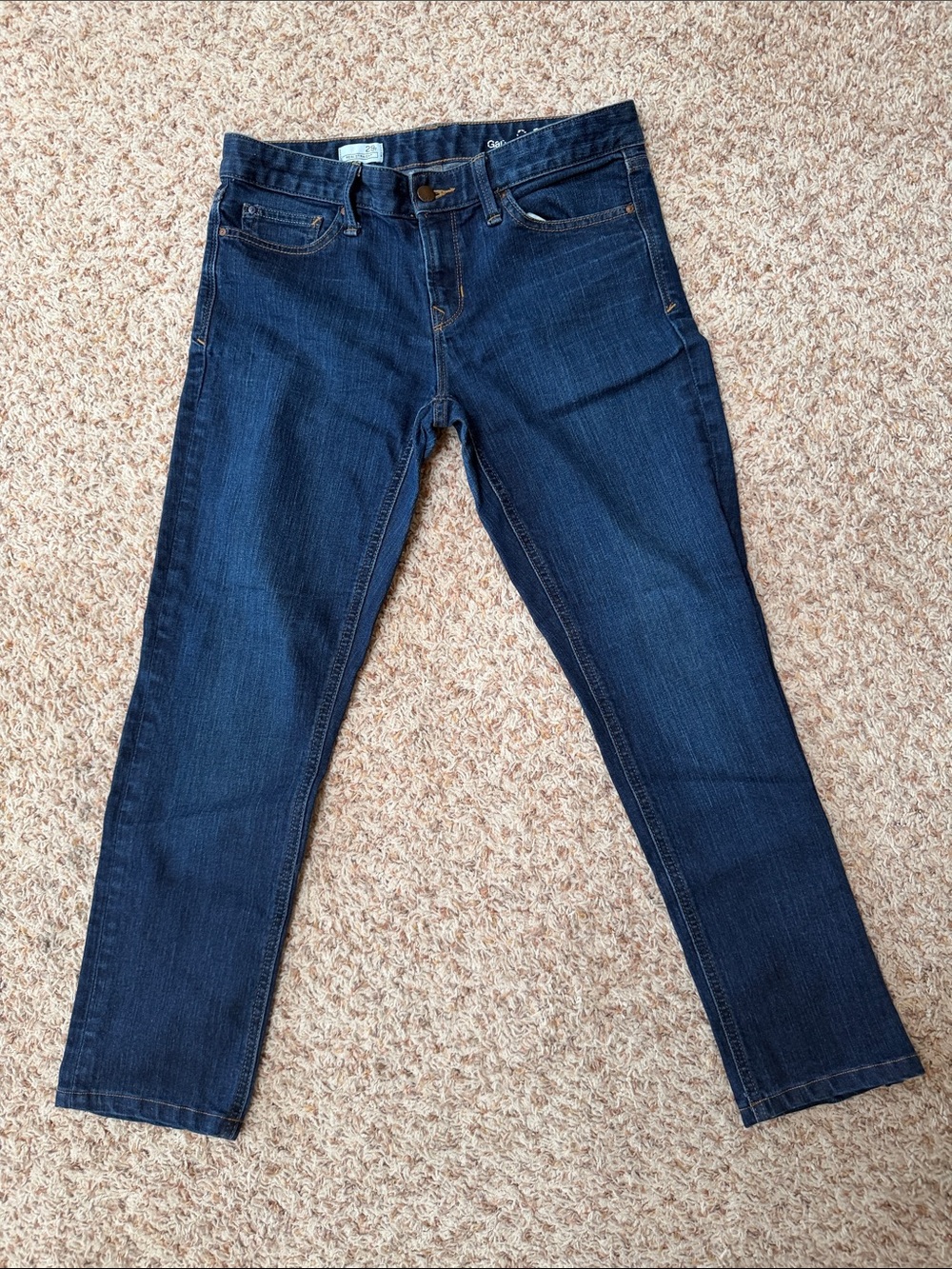 GAP Women's 1969 Dark Blue Straight-Leg Jeans